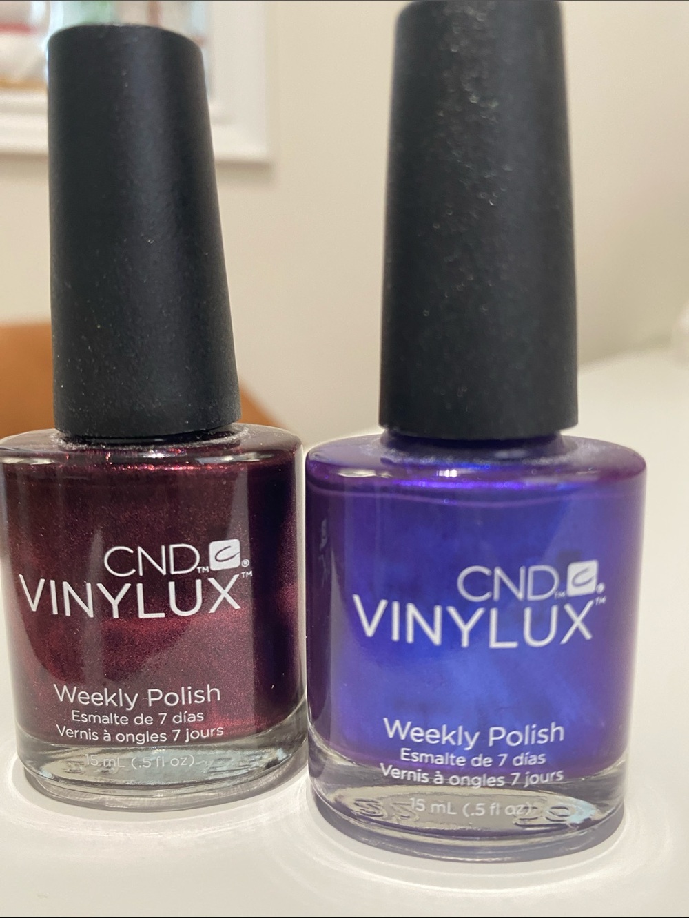 CND Vinylux Weekly Press-On Nails - Deep Plum & Vivid Violet